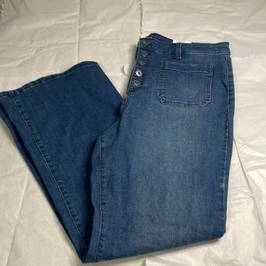 High rise bootcut jeans